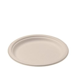 SUGARCANE ROUND PLATE 9inch (500pcs)