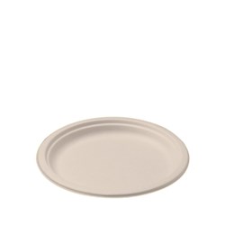 SUGARCANE ROUND PLATE 6inch (1000pcs)